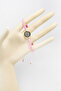 Powder Pink Color Elevator Gold Zircon Stone Evil Eye Bracelet, Gift Bracelet - 6