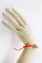Orange Colored Elevator Gold Zircon Stone Evil Eye Bracelet, Gift Bracelet - 2