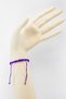 Purple Colored Elevator Gold Zircon Stone Evil Eye Bracelet, Gift Bracelet - 5