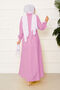 Side-Tie Shirt Collar Dress Pink - 4