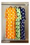Casual Dress – Polka Dot A-Line Maxi with Contrast Crochet Collar and Long Sleeves. - 2