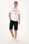 Men's Regular Fit White Crew Neck T-Shirt 50306908-Vr013 - 4