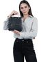 Aurelia Women's Shoulder Crossbody Handbag with Embellished Handles - 6