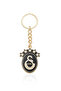 5 Star Black Gold Metal Keychain
