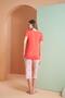 Women's Pink Capri Pajamas Suit 27051 - 4