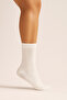 Women's Cotton Socks Long Socks White 6 Pack - 2