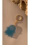 Turquoise Blue Colored Gold Accessory Ghost Shape Keychain Handmade Epoxy Gift - 3