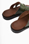 Enisa Khaki Flip Flops Women's Slippers - 5