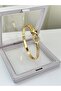 Steel Zircon Stone Inlaid Cap Jewelry Bracelet - 2