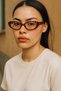 Egg Cat Eye Classic Vintage Leopard Sunglasses - 2