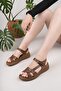 Genuine Leather Women's Daily Comfortable Lightweight Orthopedic Sandals Dd3008 - 2