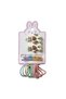 2 Pieces of Hair Rubber and Clip with Cream Color Teddy Bear - 2