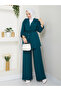 Women's Waist Tie-Detail Pants Set - 2