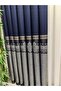 Arsuz Ft614288 V-508 Dark Blue 1/3 Double Pleated Background Curtain Apm - 6