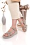 Genuine Leather Women's Daily Comfortable Lightweight Orthopedic Sandals Dd3008