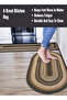 Premium Heavy-Duty Oval Door Mat 50x80cm | Padded Nylon Mat | Assorted Stylish Designs - 6