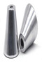 201428 W-12 Aluminum Skinny Candle Holder, Silver | Elegant Home Decor & Gifting Item - 2