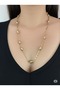 Elegant Gold Detailed Chain Necklace - 2