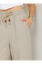 Linen Mixed Relaxed Fit Summer Pants # 7665 - 2
