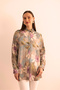 Woven Patterned Blouse - 5