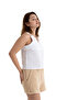 2 Layer 100% Cotton Muslin Shoulder Detailed Blouse Crop - 2