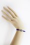 Navy Blue Colored Elevator Silver Ellipse Zircon Stone Evil Eye Bracelet, Gift Bracelet - 2