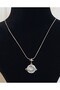 Steel, Zircon Stone Moon and Star Themed, Journey to the Sky Necklace