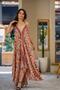 Pink Color Halter Neck Open Back Silk Dress with Sequin Detail - 5
