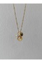 Oyster Detailed Letter and Evil Eye Necklace - 2