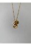 Oyster Detailed Letter and Evil Eye Necklace