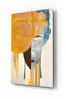 Face Figure Abstract Decorative Glass Table - 2