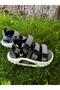 Size 26-35 Three Stripes Lightweight Non-Slip Sole Girls-Boys Sandals - 5