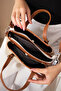 Women's Mink Tan Printed Medium Size Hand and Shoulder Bag P342203Mh - 6