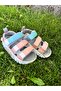 Size 26-35 Three Stripes Lightweight Non-Slip Sole Girls-Boys Sandals - 3