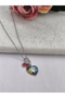 Silver Color Minimal Chain Puzzle Design Steel Necklace - 4