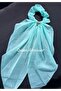 Luxury Design Luna Mint Turquoise Green Gold Brooch Silvery Chiffon Tulle Long Scarf Elastic Buckle - 5