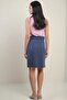 Women's Waist Belted Double Breasted Lyocell Short Skirt - 4