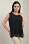 Women's Double Layer Chiffon Sandy Blouse - 2