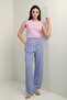 Women's Elastic Waist Pocket Pleated Palazzo Trousers - 3