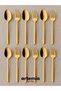 Forever Gold 12 Pieces |   Dessert Spoon Fork Set |   Titanium Plating |   18/10 Stainless Steel - 2