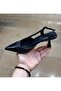 Women's 7 cm Thin Heel Closed Front Open Back Both Daily and Evening Dress Heeled Shoes - 5
