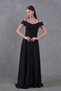Women's Strapless Neckline Strap Black 147 cm Maxi Evening Dress 342 - 4