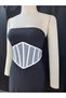 Zozan Underwire Elasticated Back Women's Corset Belt White - 6