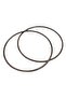 Angel Bag Accessory 15 cm Round Metal Bag Handle Smoked Color