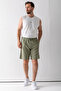 Men's Adjustable Waist Double Pocket Shorts Khaki - 9239 - 7