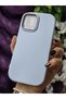Matte Baby Blue Silicone Case with Metal Camera Frame Compatible with iPhone 12/12 Pro - 4