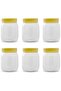 Plastic Storage Jars with Yellow Lids, Bottle Jar Promo,1000ml,Storage Box For Kitchen,Kitch - 2