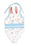50 Uv Protection White Girls' Swimsuit Bikini - 3