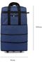 YU WELL Expandable Rolling Duffle Bag Wheeled Luggage Foldable Suitcase (Duffle Bag/Wheels, Blue, La - 4