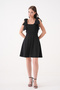 Crepe Fabric Lycra Strapless Neckline A-Line Flared Cutout Women's Evening Dress 2030 - 7